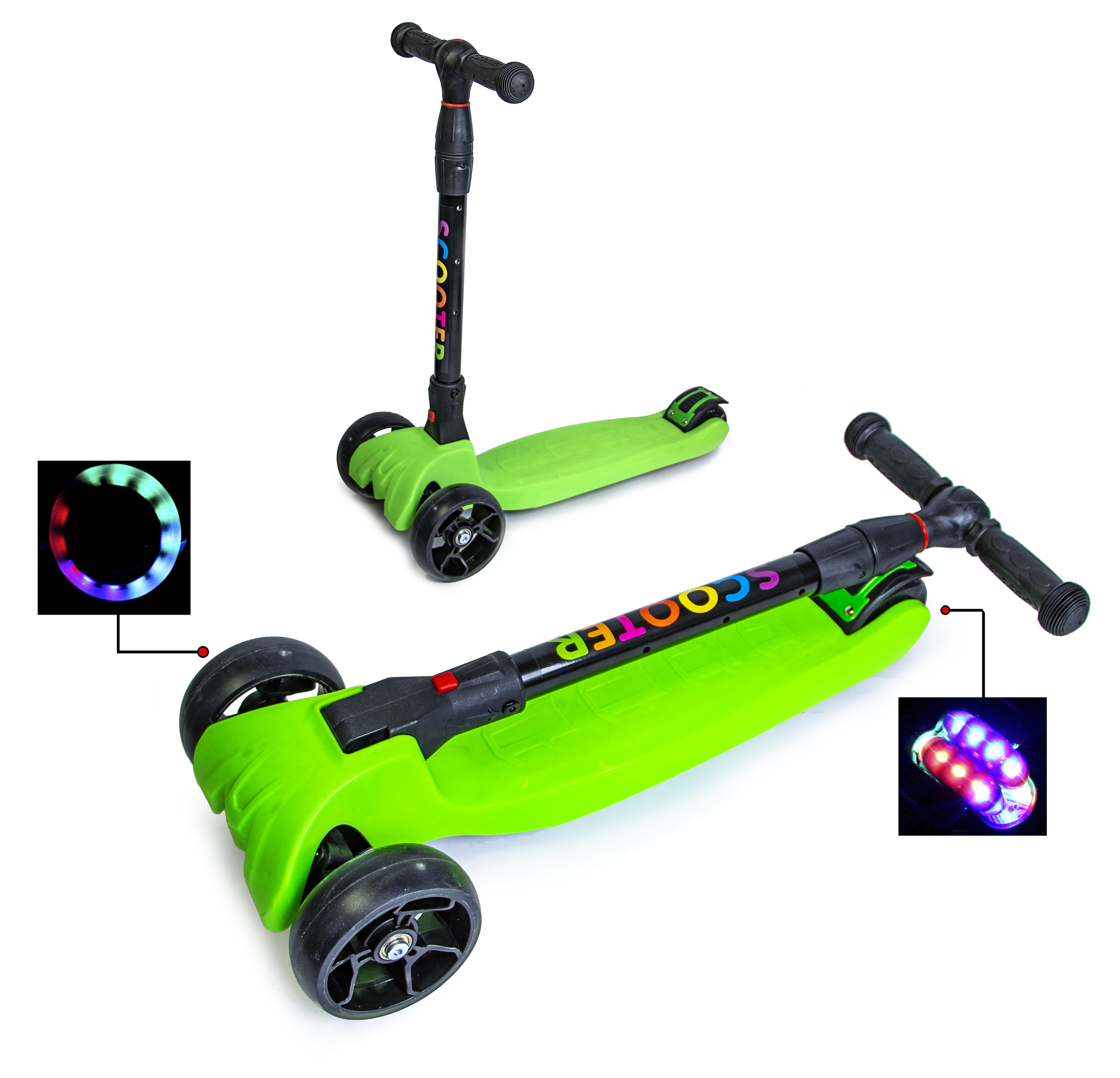 

Детский самокат Scale Sports Зеленый 000050123