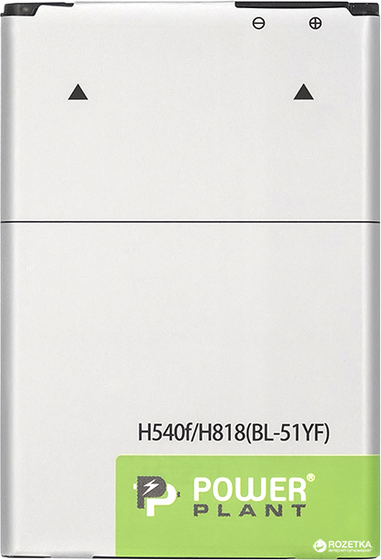Акція на Аккумулятор PowerPlant LG H540F/H818 (BL-51YF) 3000 мАч (SM160129) від Rozetka UA