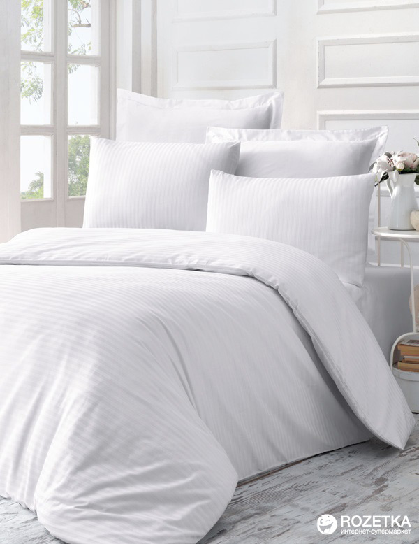 

Комплект постельного белья Victoria Stripe Sateen Line 200x220 см