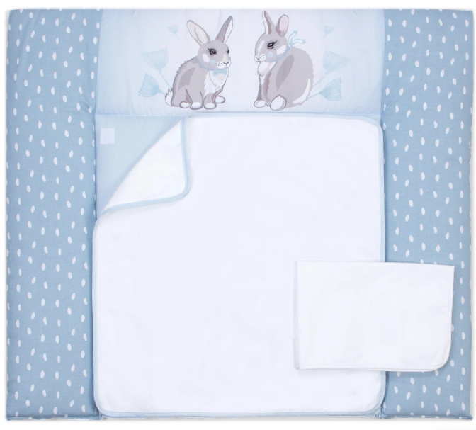 

Пеленальный матрас Baby Veres Summer Bunny blue тканевый 72х80 см