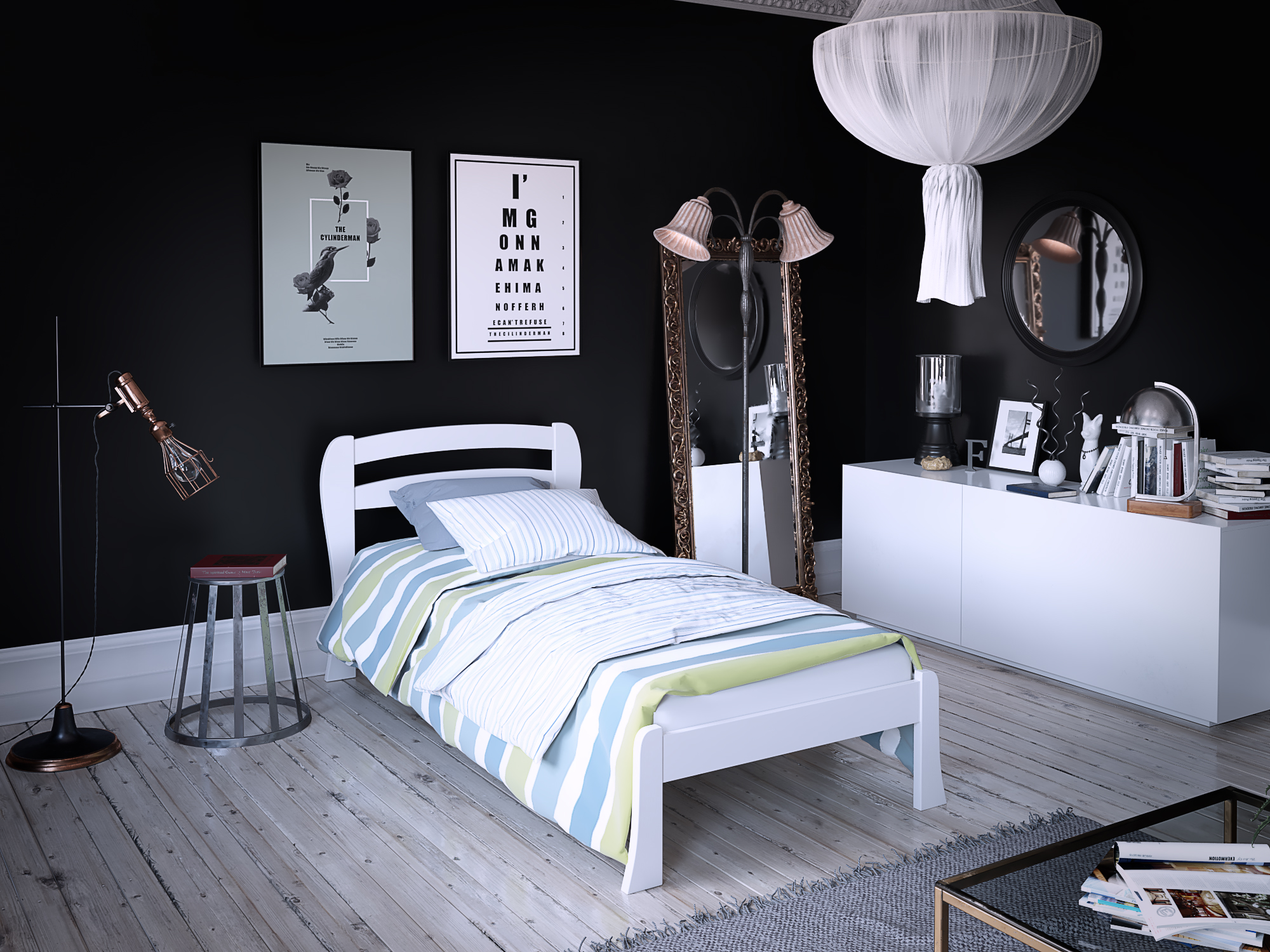 

Кровать Айрис Sentenzo 800x2000 белый
