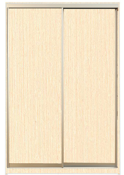 

Шкаф-купе Алекса 220х45x190 Венге светлый фасады ДСП профиль Серебро