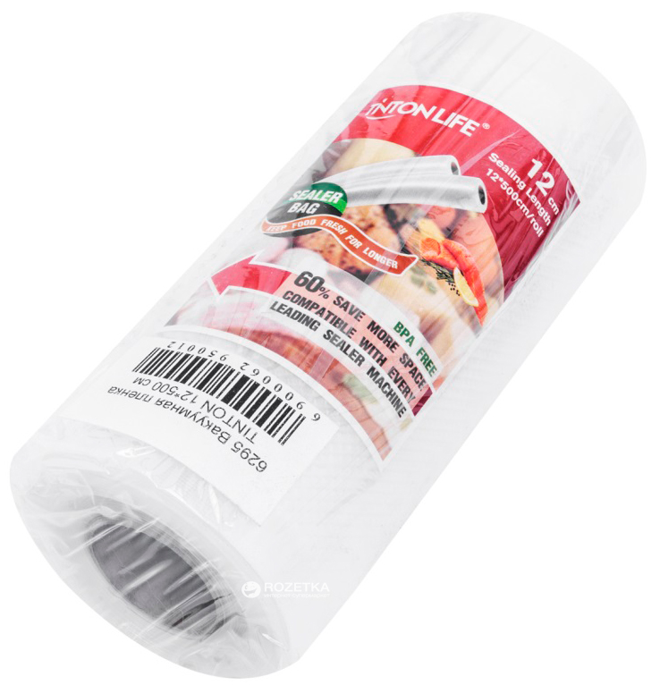 

Змінна плівка для вакуумного пакувальника TINTON LIFE 12x500 см