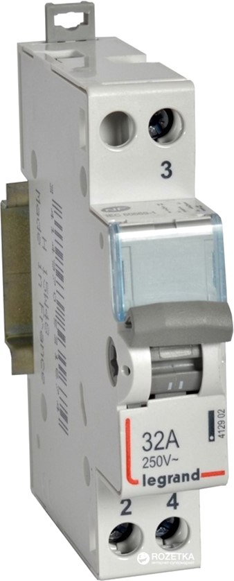 

Перемикач Legrand CX3 3-позиційний I-0-II 1р 32А 1 модуль