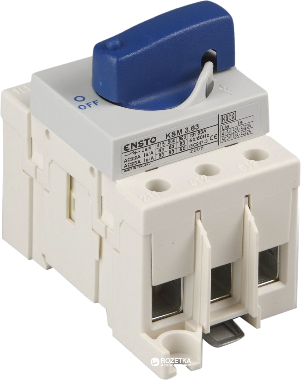 

Вимикач навантаження Ensto 3 x 125 A (KSM3.125)
