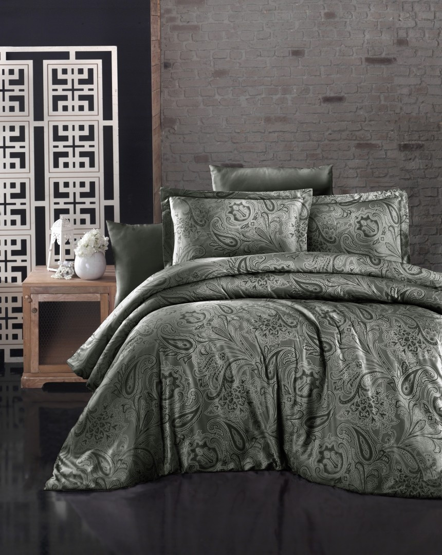 

Комплект постельного белья First Choice Satin Reagen Haki 200х220