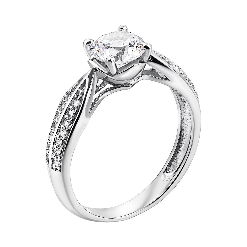 

Серебряное кольцо с фианитами 000135406 16 размера