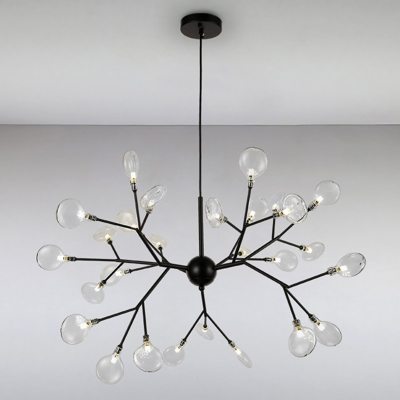 

Люстра подвесная Light House LS-14664-27 BK+CL черная