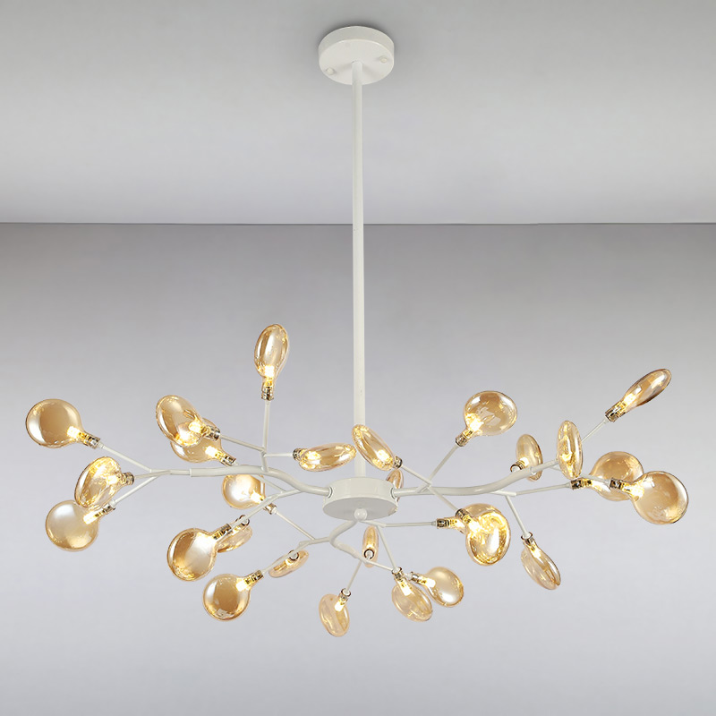 

Люстра подвесная Light House LS-14663-27 WH+BR белая