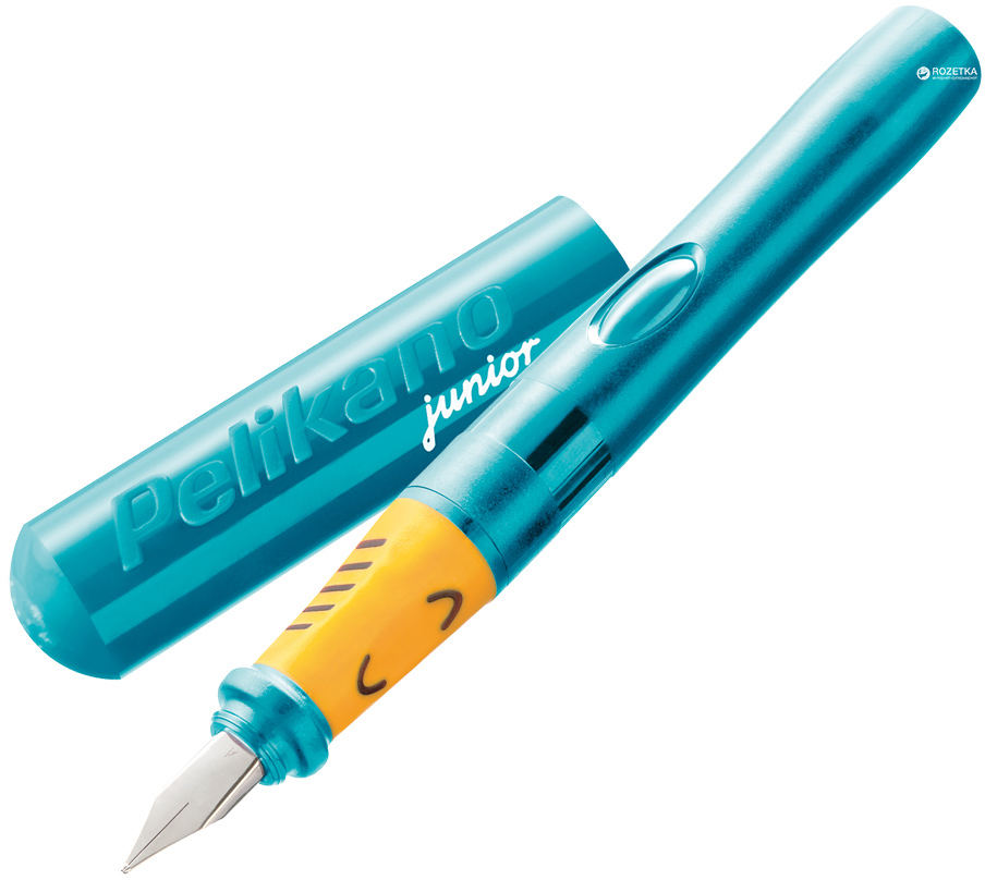 

Ручка перьевая для левши Pelikan Junior Turquoise Бирюзовый корпус (924894)