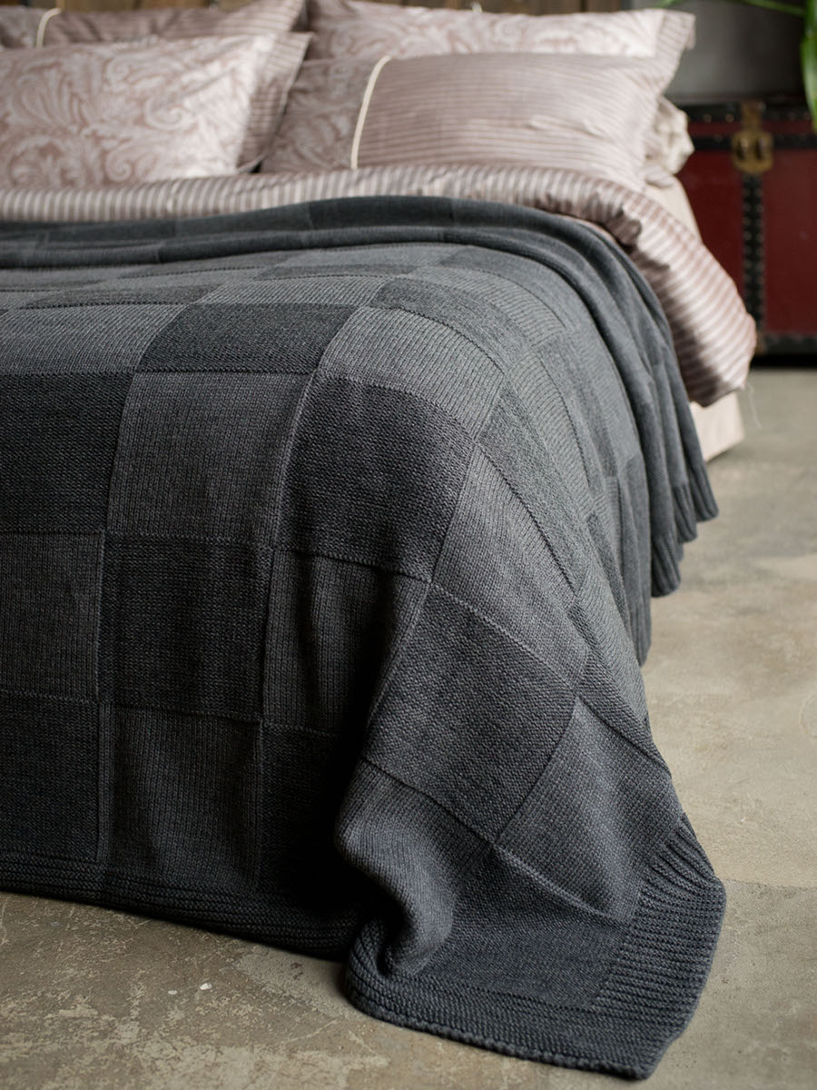 

Плед Betires Home Aspen 220x240 Dark Grey