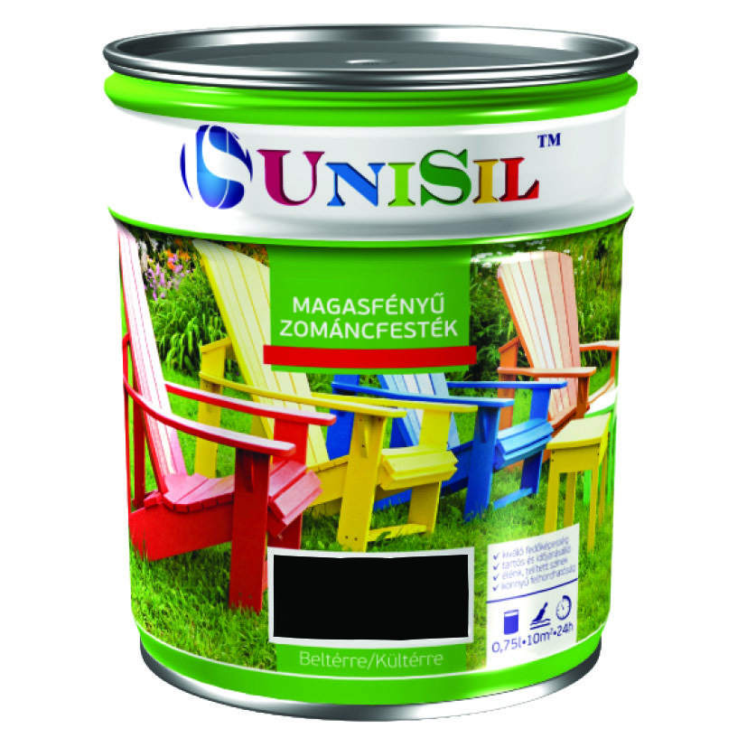 

Емаль UNISIL magasfenyu zomancfestek, Чорна, 0.75л