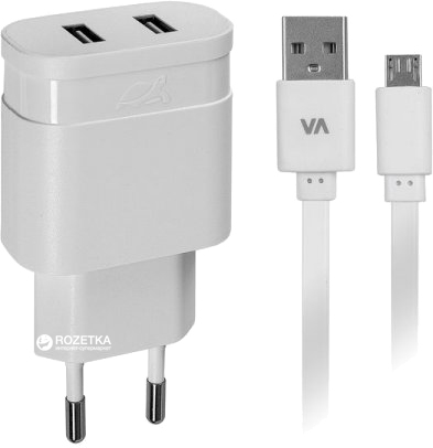 

Сетевое зарядное устройство RivaCase VA4122 WD1 White