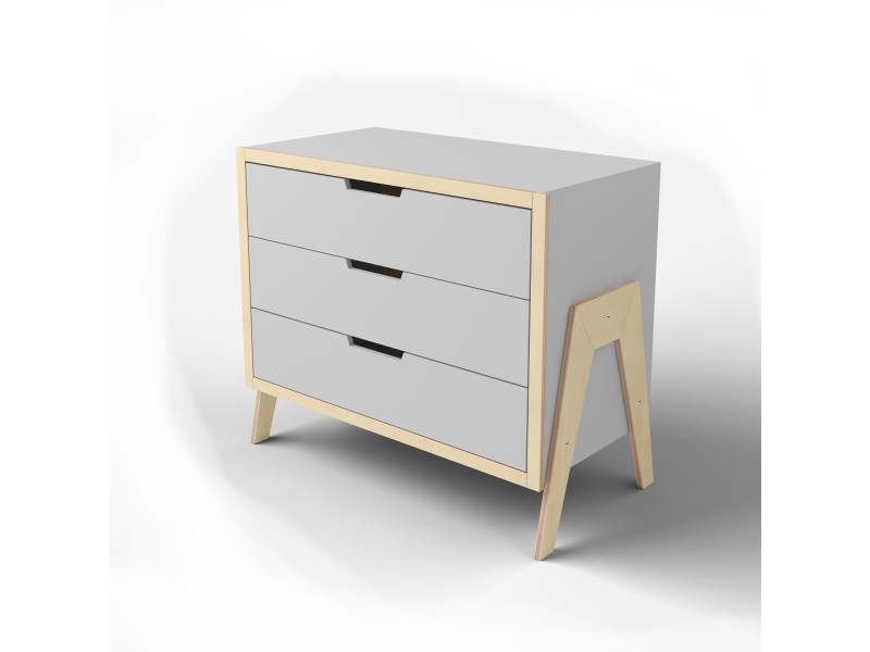 

Комод с пеленальным столиком Indigo Wood Shuttle серый/натуральное дерево (37619)