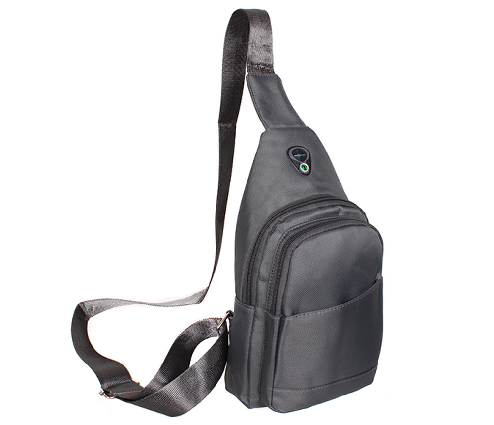 

Сумка мини-рюкзак мужская Nobol 6070-2Grey Серая