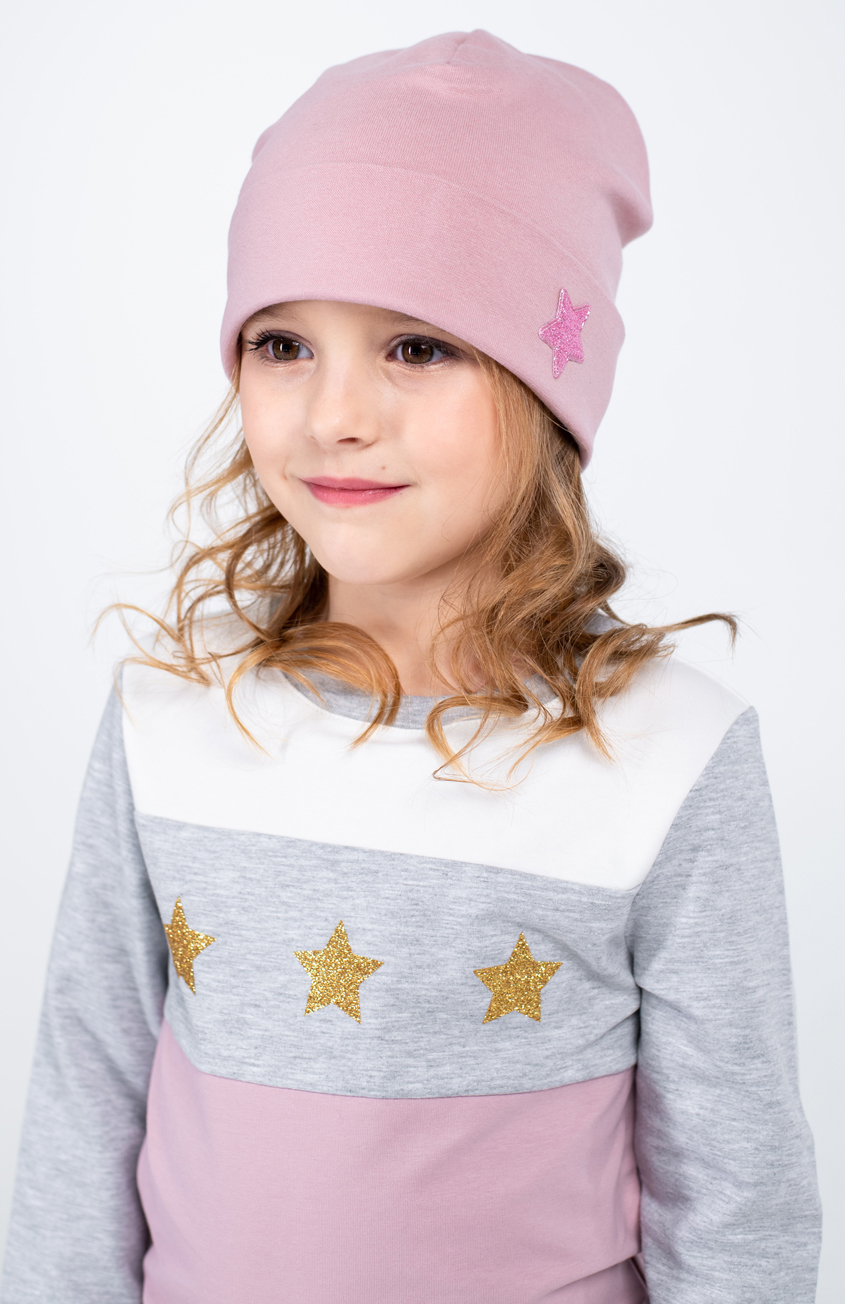 

Демисезонная шапка Vidoli G-2013W 55 см Пудровая