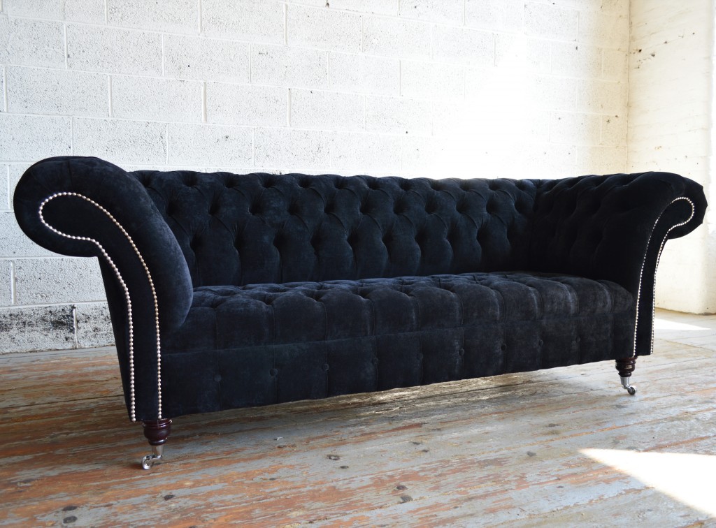 

Диван Chesterfields Windsor 195 см Fint Black Velvet