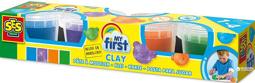 

Незасыхающая масса для лепки Ses Creative My first Яркие моменты (14431S) (8710341144319)