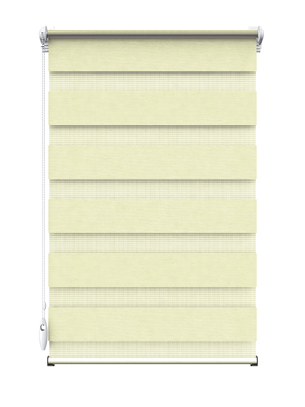 

Ролета тканевая Мини день-ночь Goa403 1,50м х 1,55м Песочный / Белый ( 566239266638 )