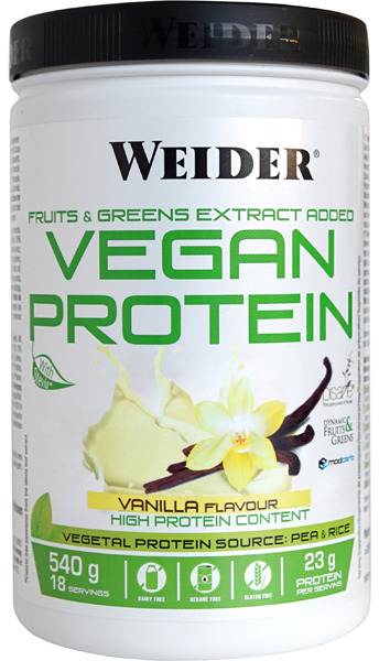 Акція на Протеин Weider Vegan Protein 540 г Vanilla (8414192309322) від Rozetka UA