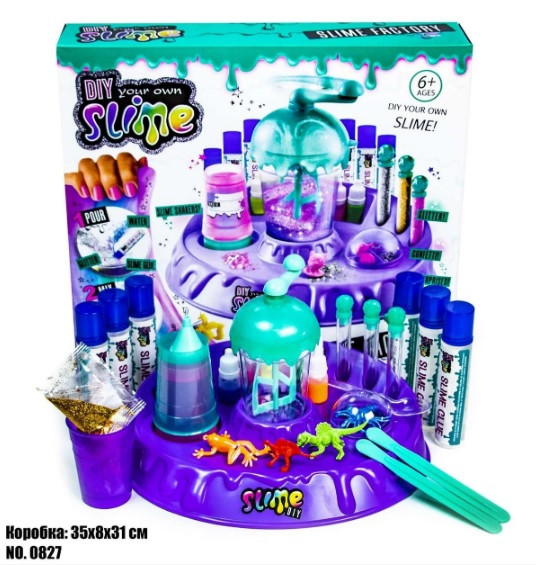 

Набор для создания слаймов Diy Slime с блестками, бусинами, игрушками