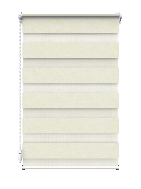 

Ролета тканевая Мини день-ночь Goa404 1,40м х 1,35м Молочный / Белый ( 566238566639 )