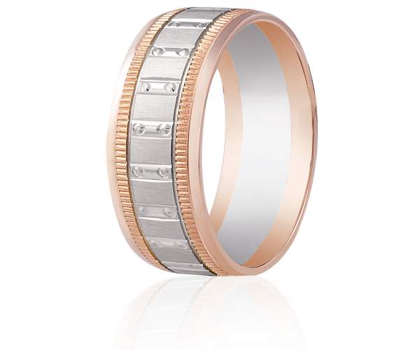 

Обручальное кольцо, комбинированное золото, КОА125, 20 размер