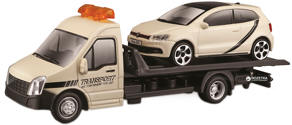 

Игровой набор Bburago Автоперевозчик c автомоделью VW Polo Gti Mark 5 (18-31403) (4893993314034)