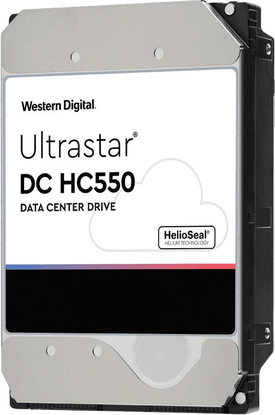

Жесткий диск Western Digital Ultrastar DC HC550 16TB 7200rpm 512MB WUH721816ALE6L4 0F38462 3.5" SATA III