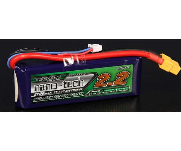 

Аккумулятор LiPo Turnigy nano-tech 2200mah 2S 35-70C
