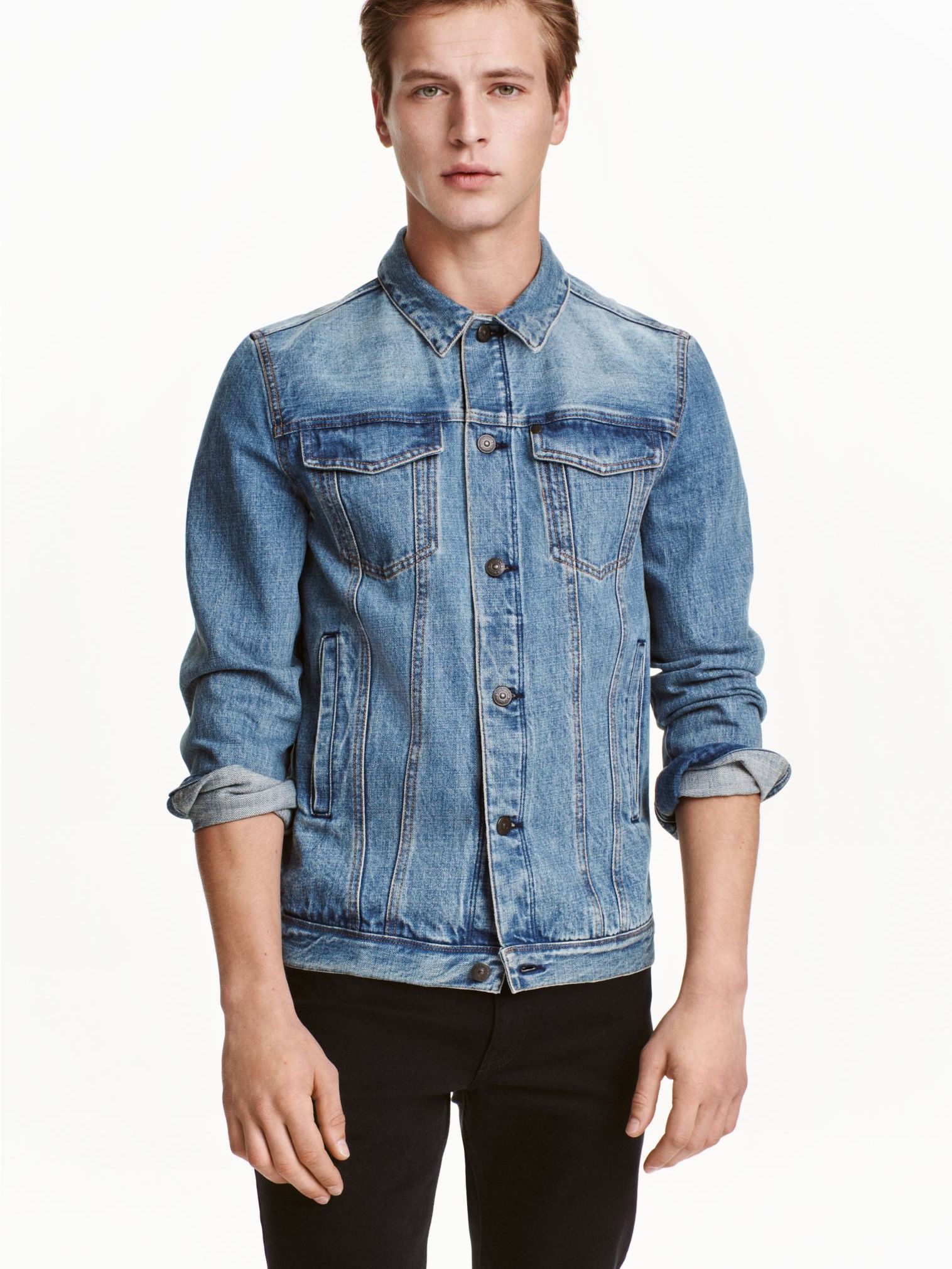 

Куртка джинсовая H&M 0416973-4 XL Голубая