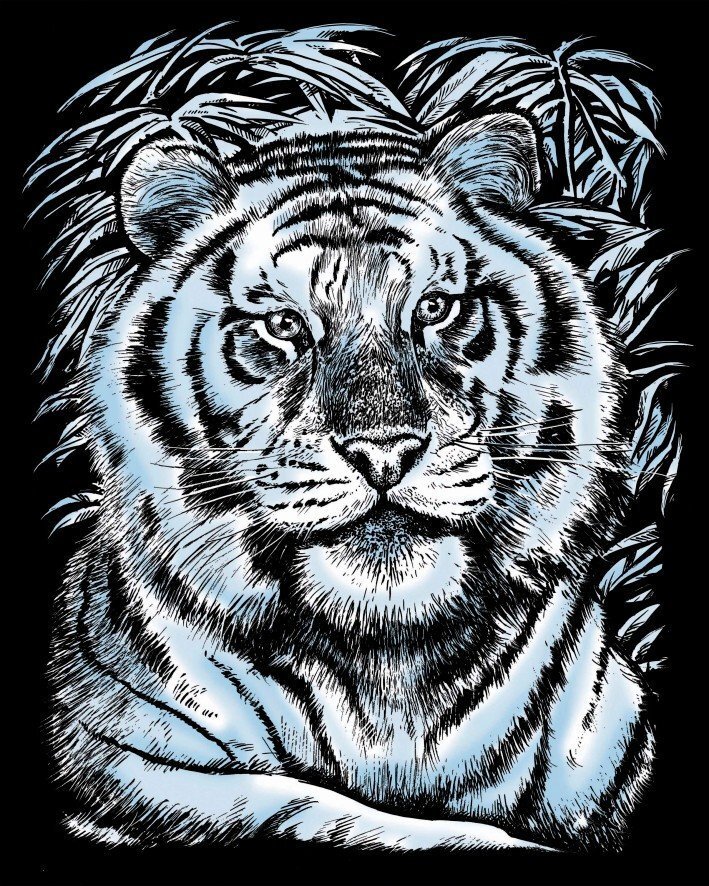 

Набор для творчества Sequin Art Artfoil Silver White Tiger 20.4х25.5 см (SA1017)