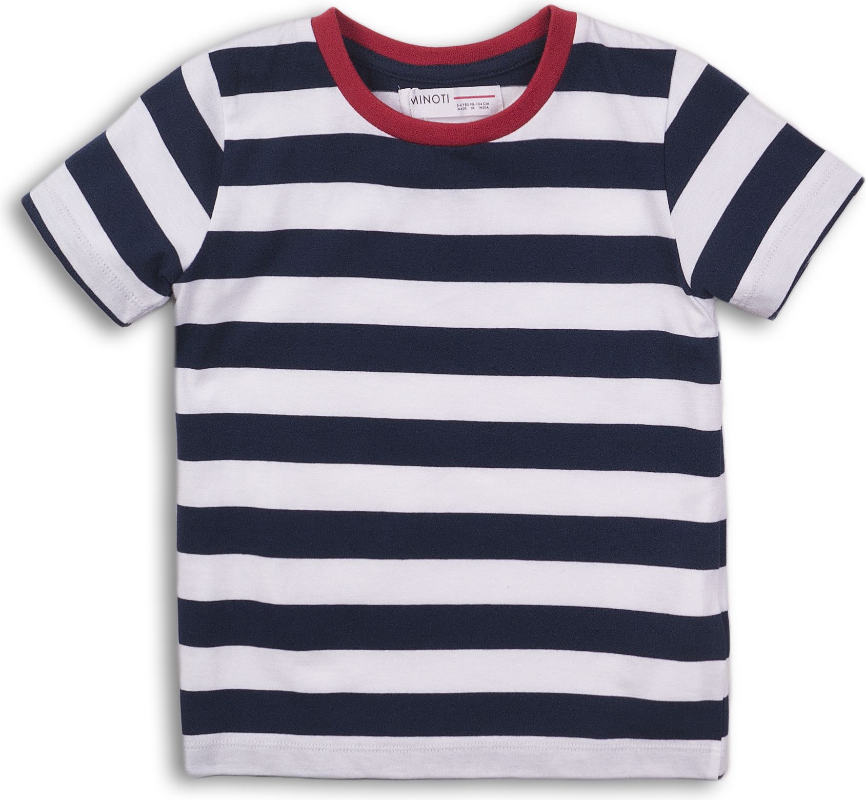 

Футболка Minoti 1Stripe 2 13272 74-80 см Черно-белая