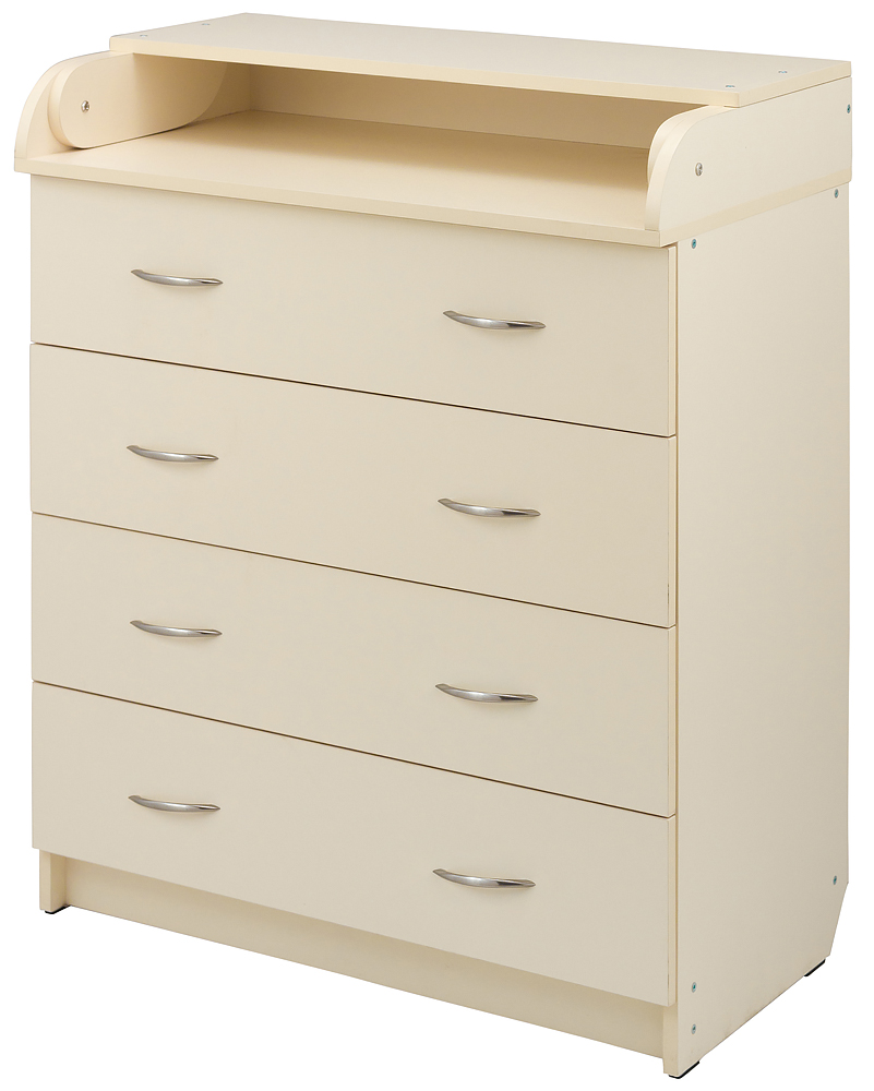 

Пеленальный комод Babyroom Комод 4 тел.Big 102x80x50 ваниль (158517)