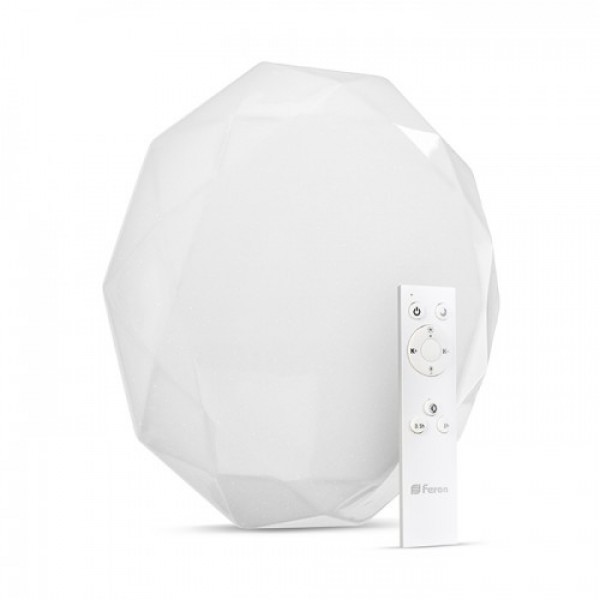 

Светодиодный SMART светильник Feron AL5200 DIAMOND 60W пульт д/у (29516)