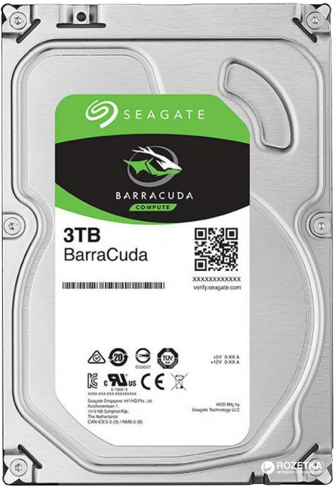 

Жесткий диск Seagate Barracuda 3TB 5400rpm 256MB ST3000DM007 3.5 SATAIII