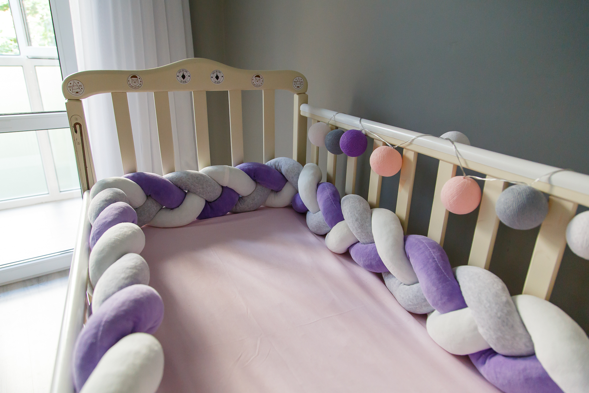 

Бортик косичка в детскую кроватку Chickster Sweet Dreams X3 15x360 см Разноцветный