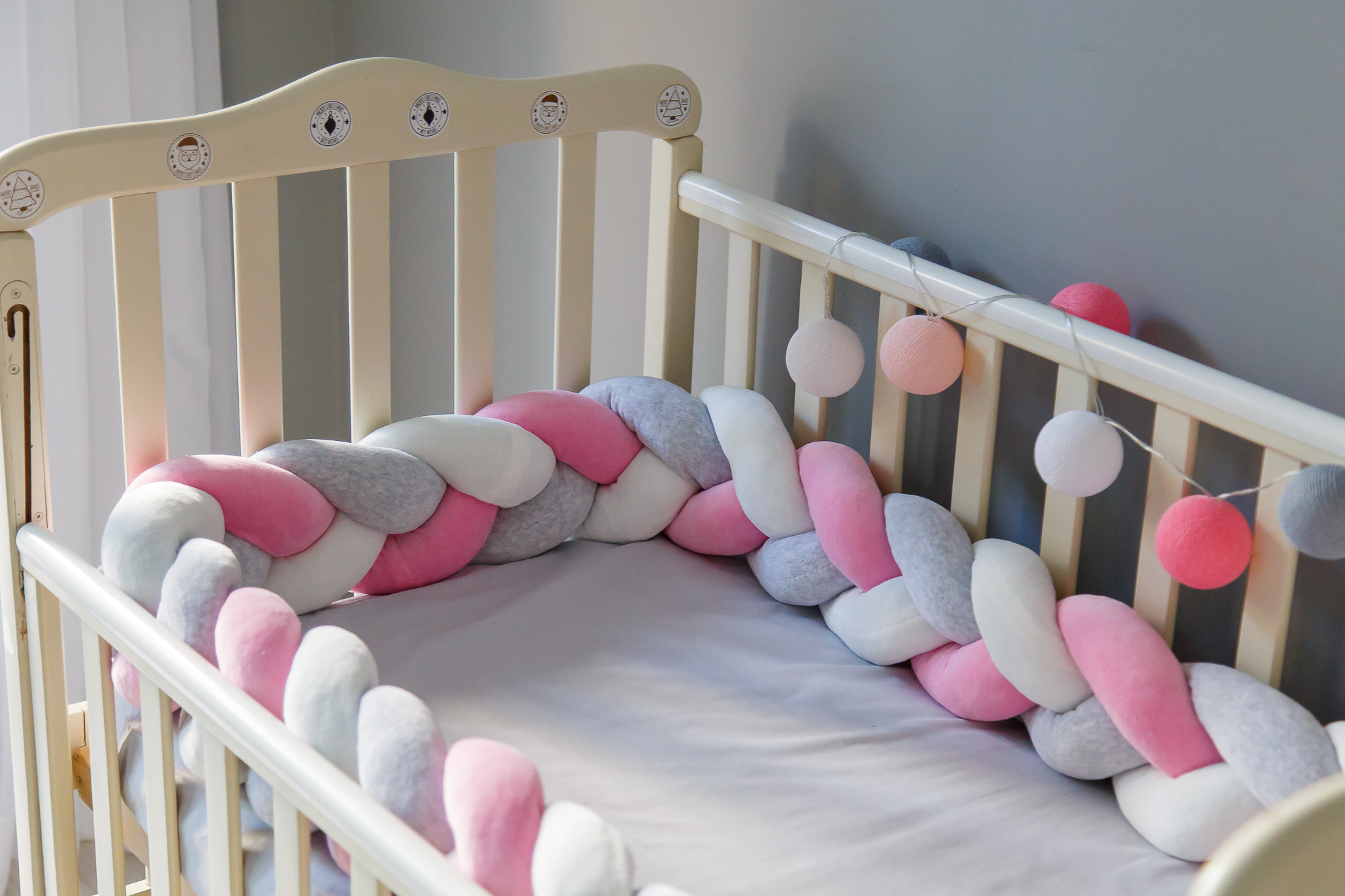 

Бортик косичка в детскую кроватку Chickster Little Princess X3 15x360 см Разноцветный