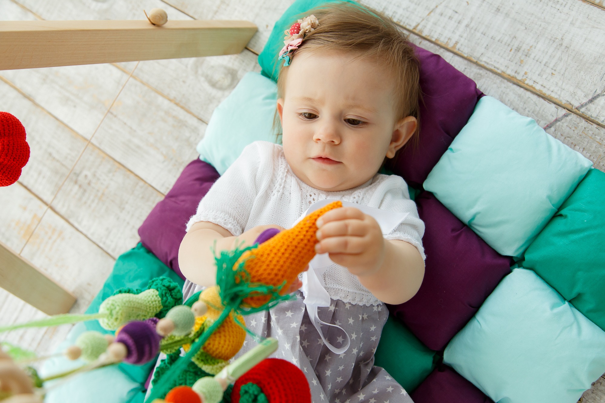 

Развивающий коврик BabyGymEco Vegetables