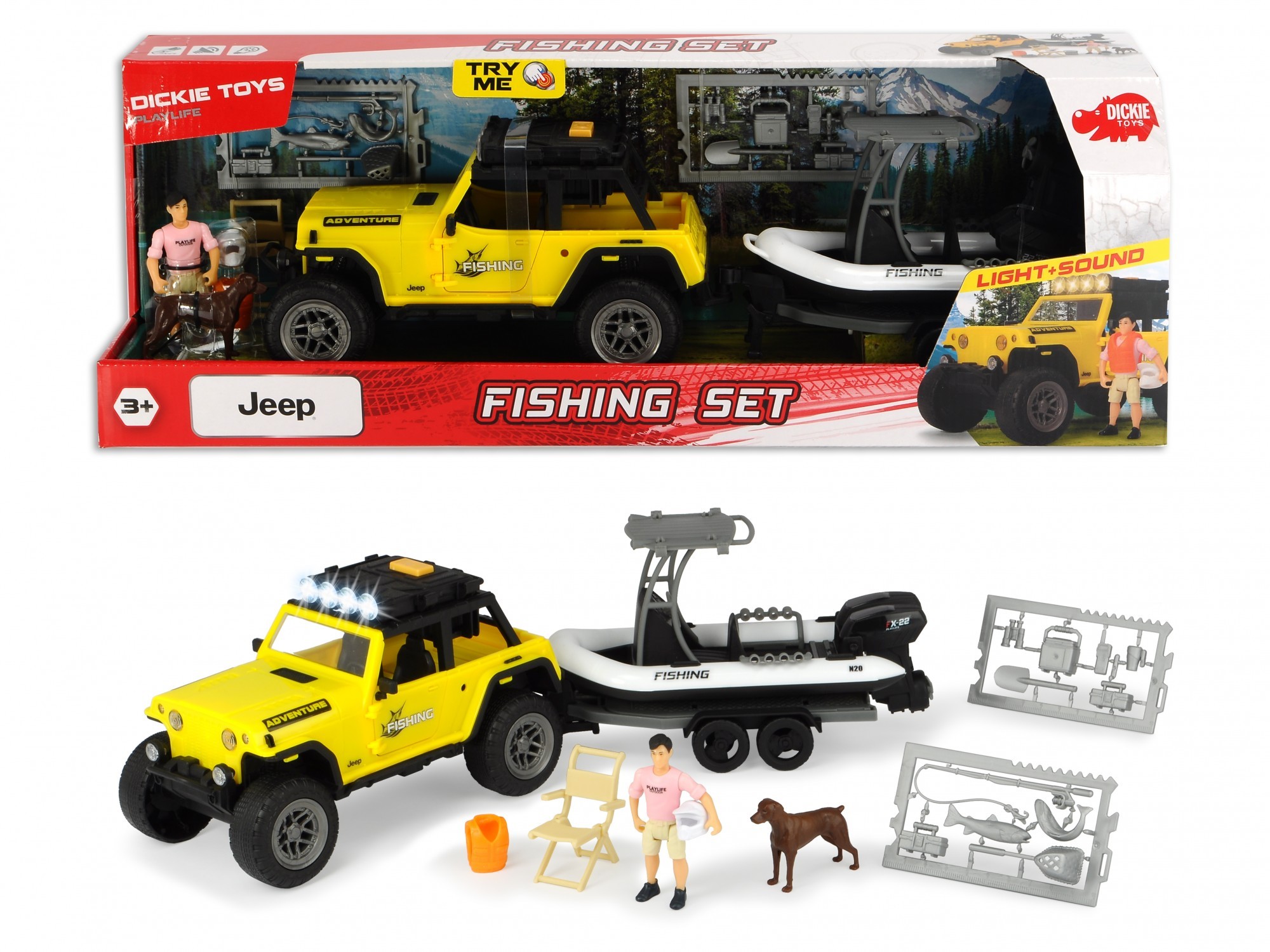 

Игровой набор Dickie Toys Playlife Рыбалка с внедорожником (3838001)