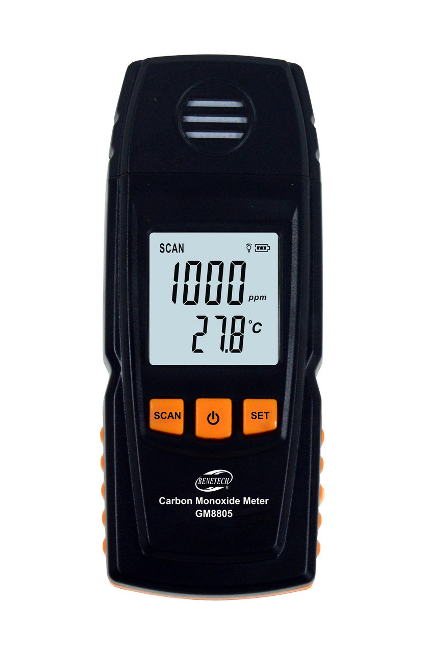

Детектор угарного газа GM8805: 0/1000 ppm S-HC-5256, t 0/100 C Benetech