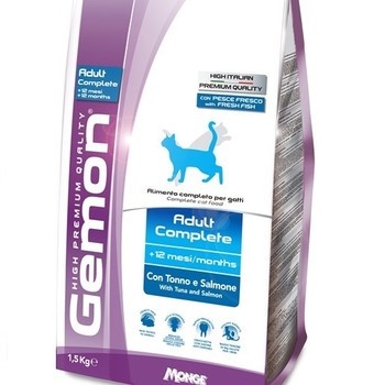 

Сухой корм для взрослых кошек Gemon Adult Complete с тунцом и лососем 1.5 кг