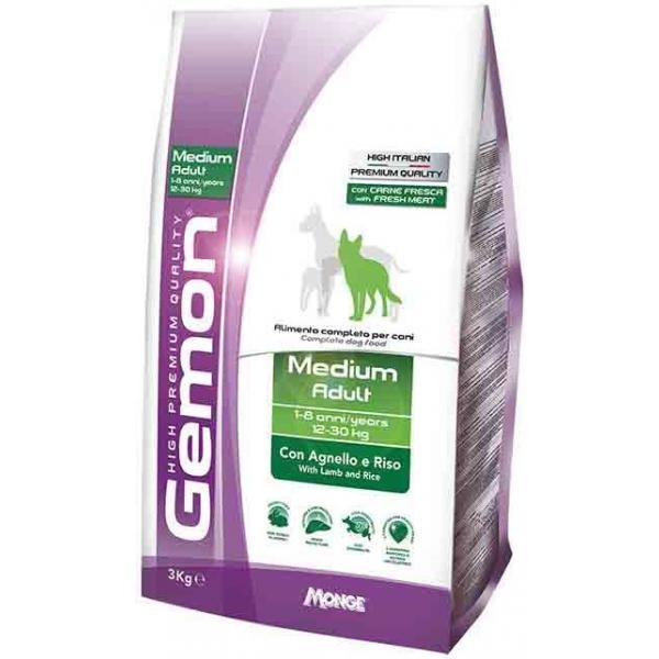 

Сухой корм для собак Gemon Medium Adult ягненок с рисом 3 кг