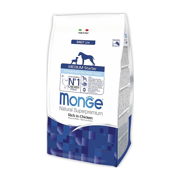 

Корм для щенков средних пород Monge Medium Starter 15 кг