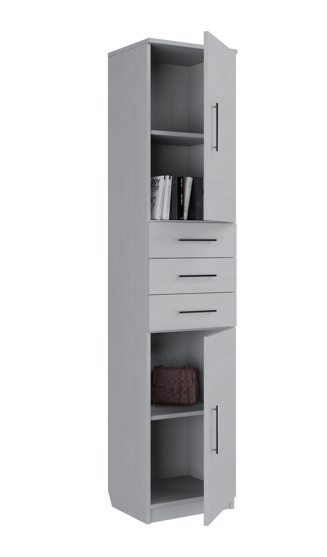 

Шкаф пенал MebelLoft 47х35х200 см Белое дерево 1507-04