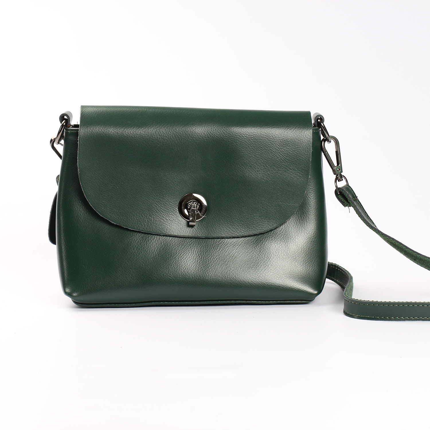

Женская кожаная сумка Vishnya "Ненси Dark Green"