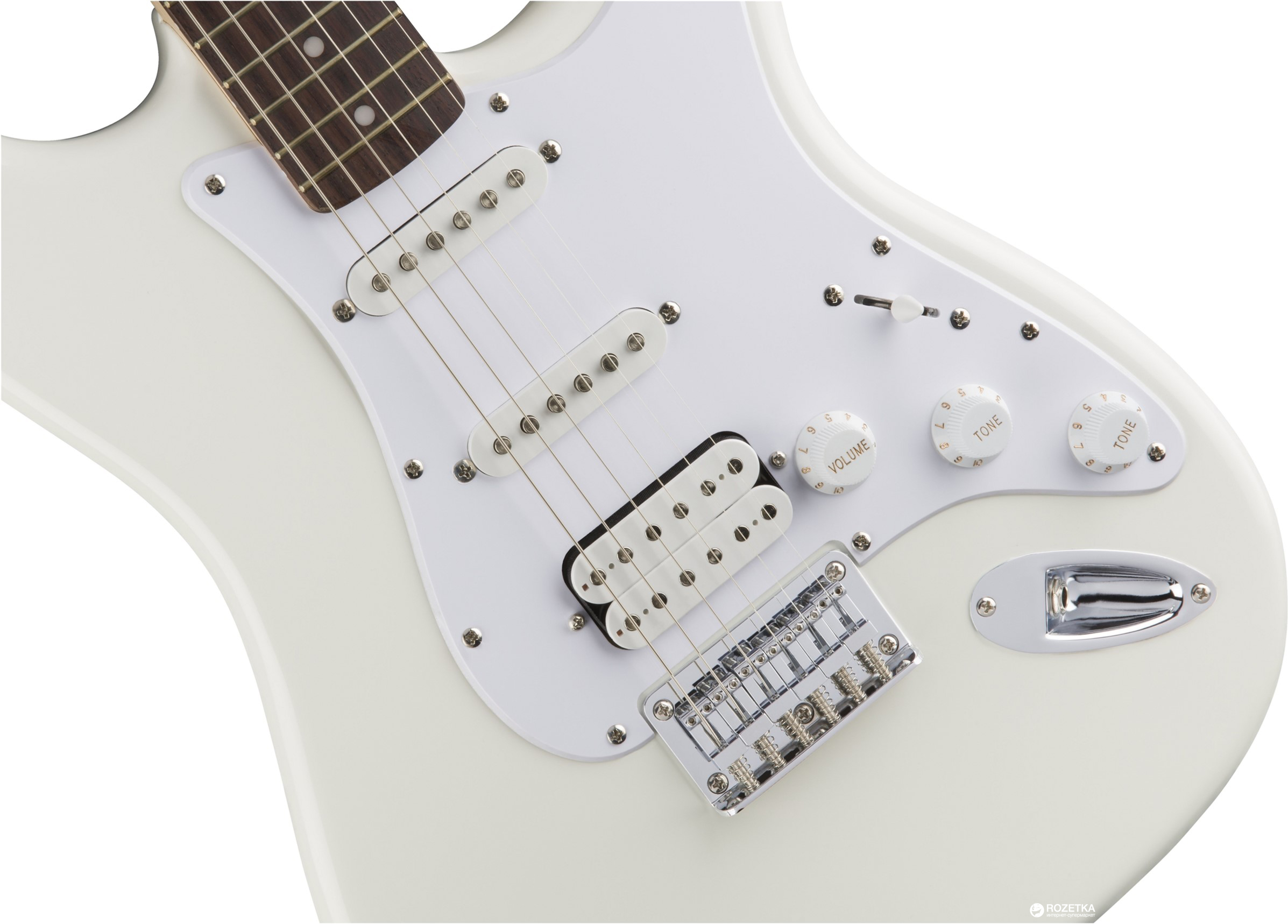 Электрогитара Fender Squier Bullet Stratocaster HT HSS (227046) Arctic  White – отзывы покупателей | ROZETKA