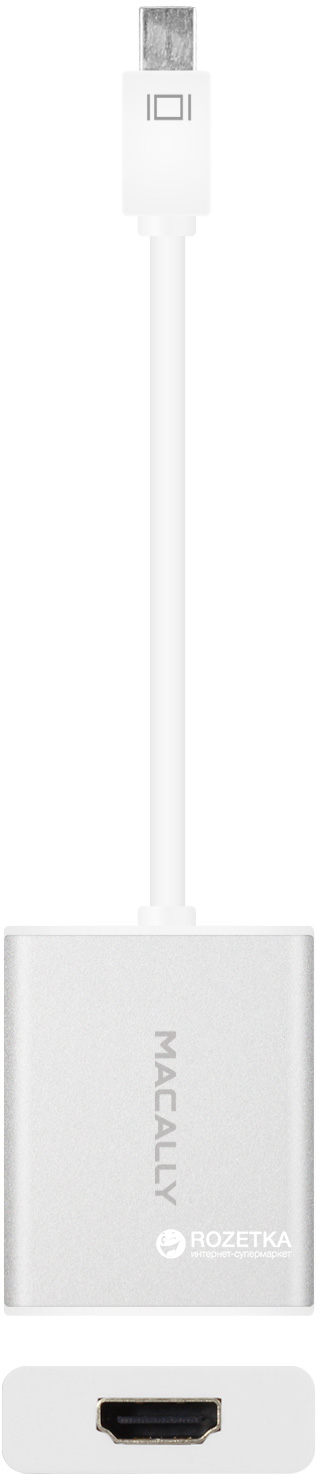 

Адаптер Macally Mini DisplayPort to 4К HDMI порт алюминий (MD-HDMI-4K)