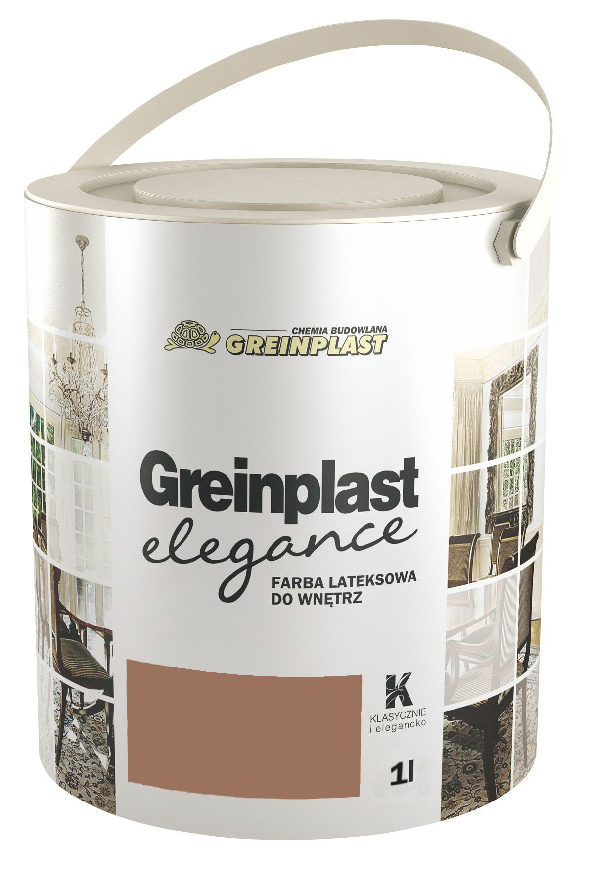 

Латексная краска Greinplast Elegance FWK10 оловянная бронза1.0 л