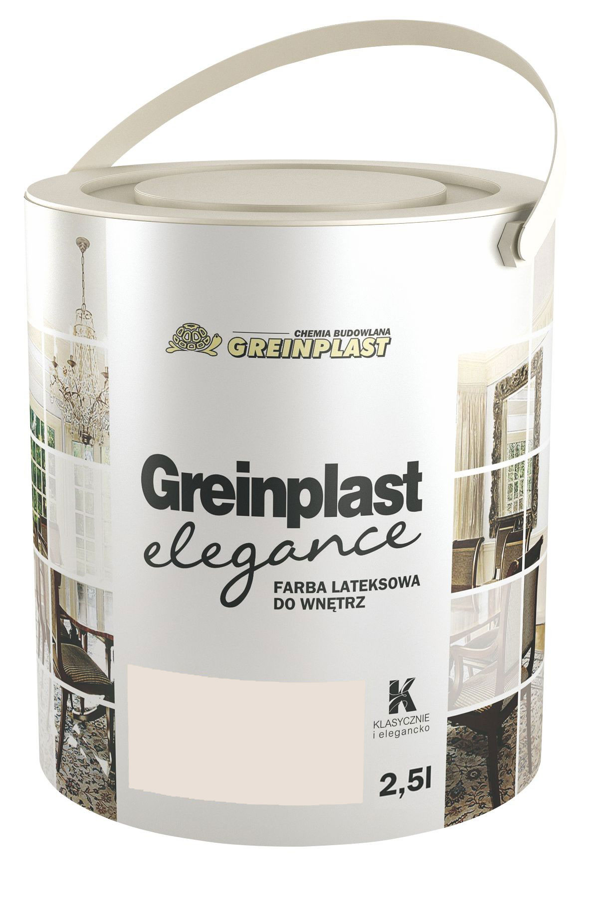 

Латексная краска Greinplast Elegance FWK33 бежевый травертин 2.5 л